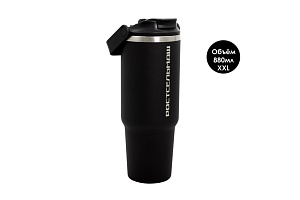 Термокружка брендированная черная - монтана 880мл
