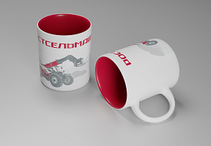 Кружка керамическая белая ДСТ